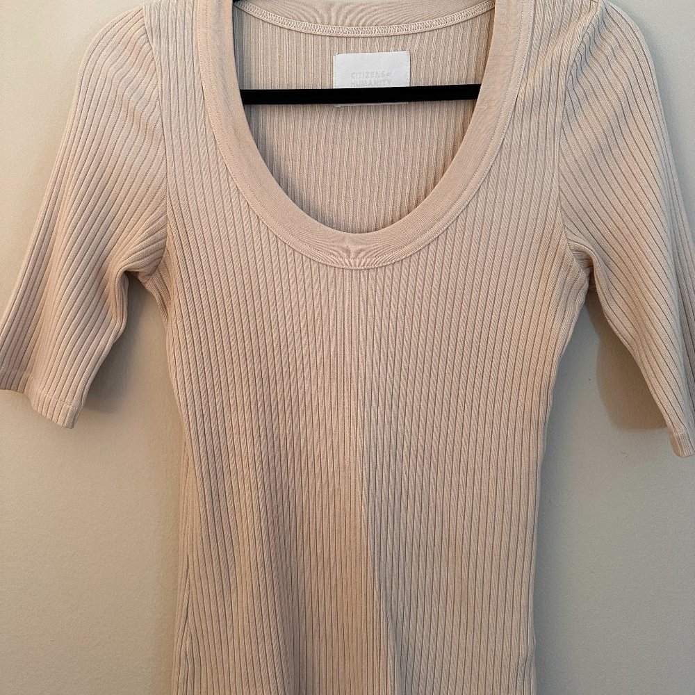 Citizens of Humanity Ribbed Knit Sweater Top